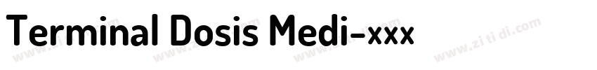 Terminal Dosis Medi字体转换